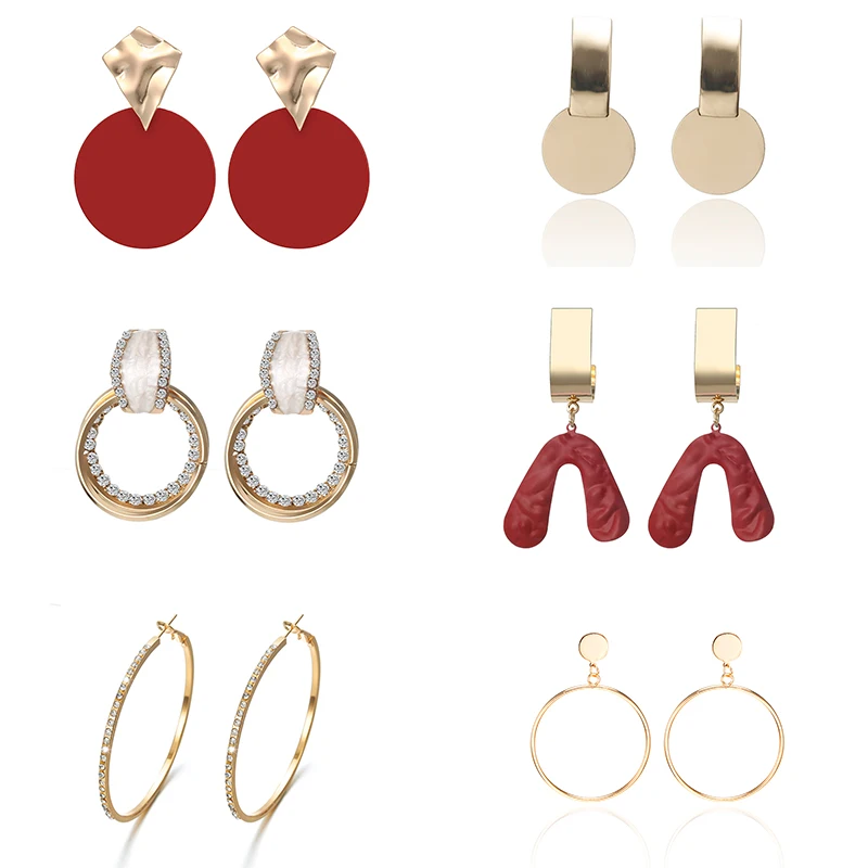 Современные круглые серьги капельки для женщин и девушек 2020 золотого цвета