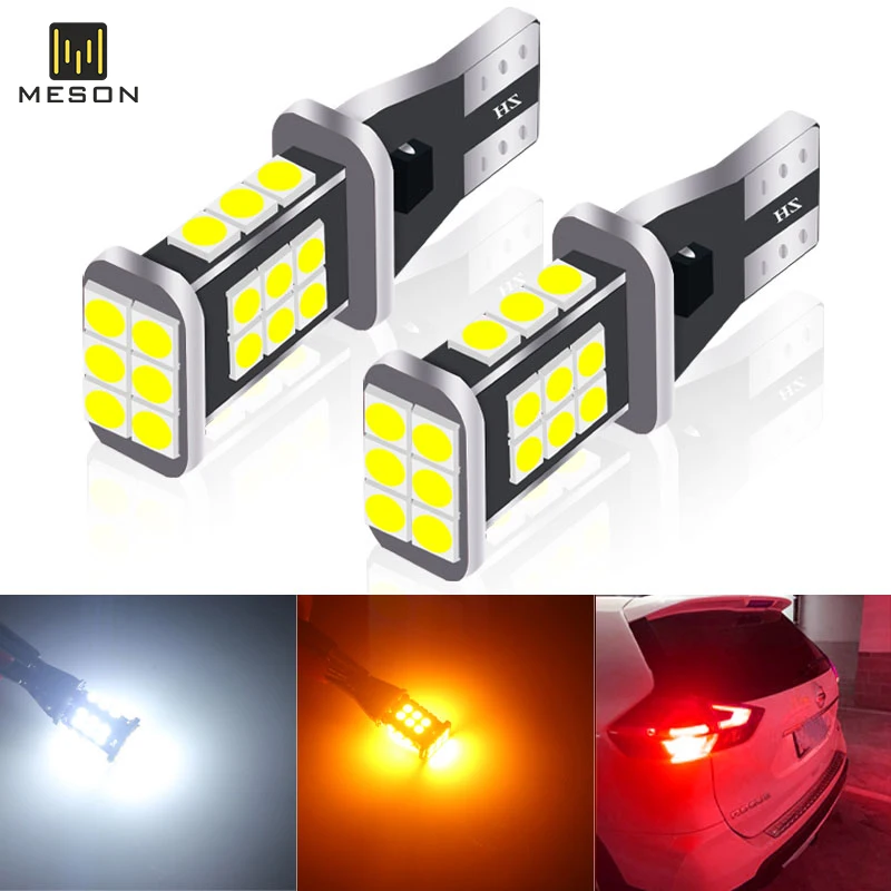 

1Pcs T15 W16W LED Backup Light Reserve Lamp Canbus Bulbs 3030 24chips NO Error High power LED Canbus 921 912 W16W Car LED Bulb