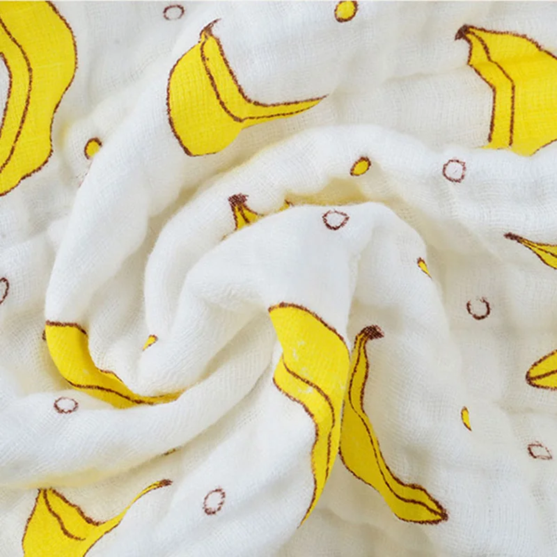 

38colors Muslin Baby Bibs Baby Feeding Burp Cloth 8 Layers 100% Cotton Cartoon Print Girls Boys Baby Bandana Bibs Triangle Cloth