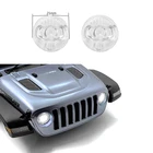 Прозрачные передние фары DJC 110 JEEP Wrangler, лампа головного света, Защитная крышка для AXIAL SCX10 III, детали для радиоуправляемого гусеничного автомобиля