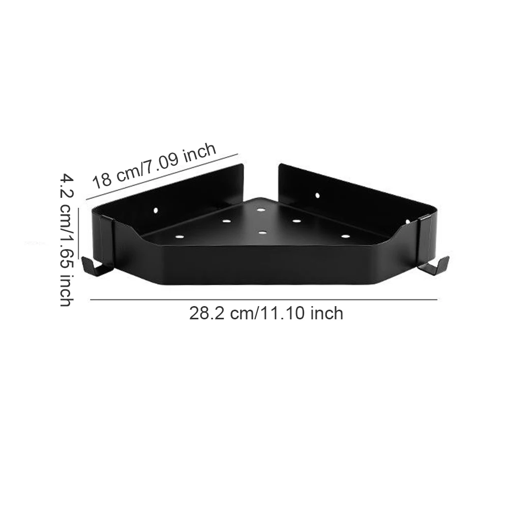 

Corner Shelf Bathroom Storage Shelves Aluminum Toilet Triangle Towel Storage Wall-Free Punching Shower Rack Bathroom Accessories