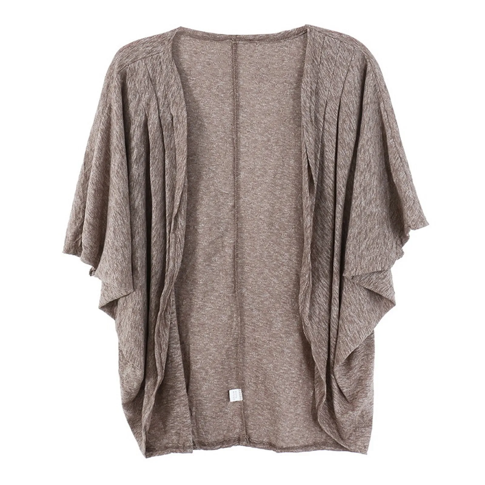 

Jackets Coat Knitted Cardigan Lady Blouse Solid For Women 3/4 Sleeve Blouse Coat Loose Oversize Streetwear Jackets Outwear D4