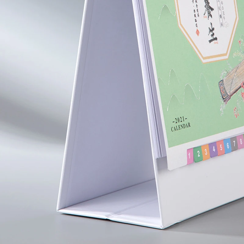 

2021 Wooden Creatives Calendar Exquisite Desktop Desk Calendar VJ-Drop