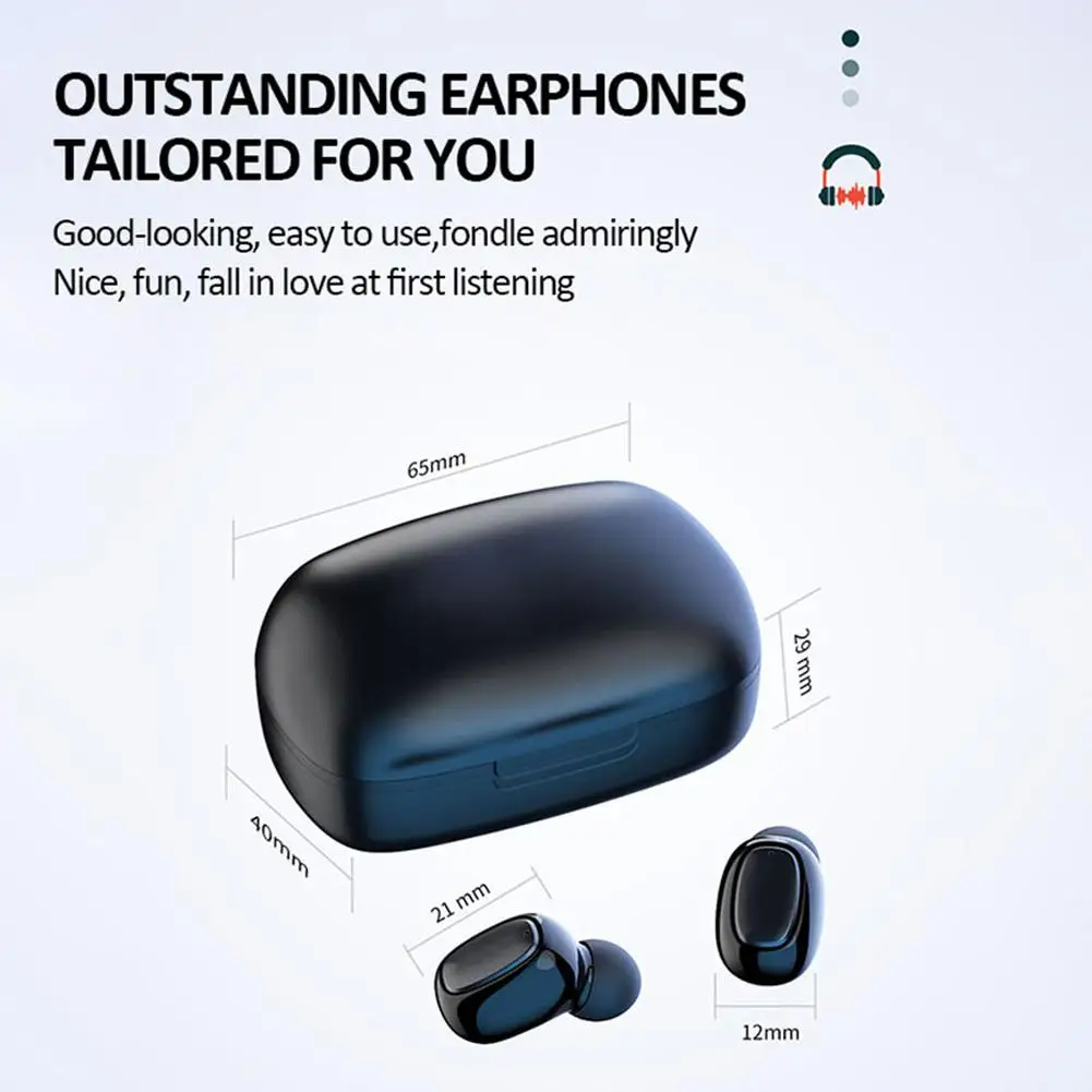 

T10S TWS Wireless Bluetooth 5.0 Earphones Smart Touch Control Stereo Headphones With Power Digital Display Dropshipping