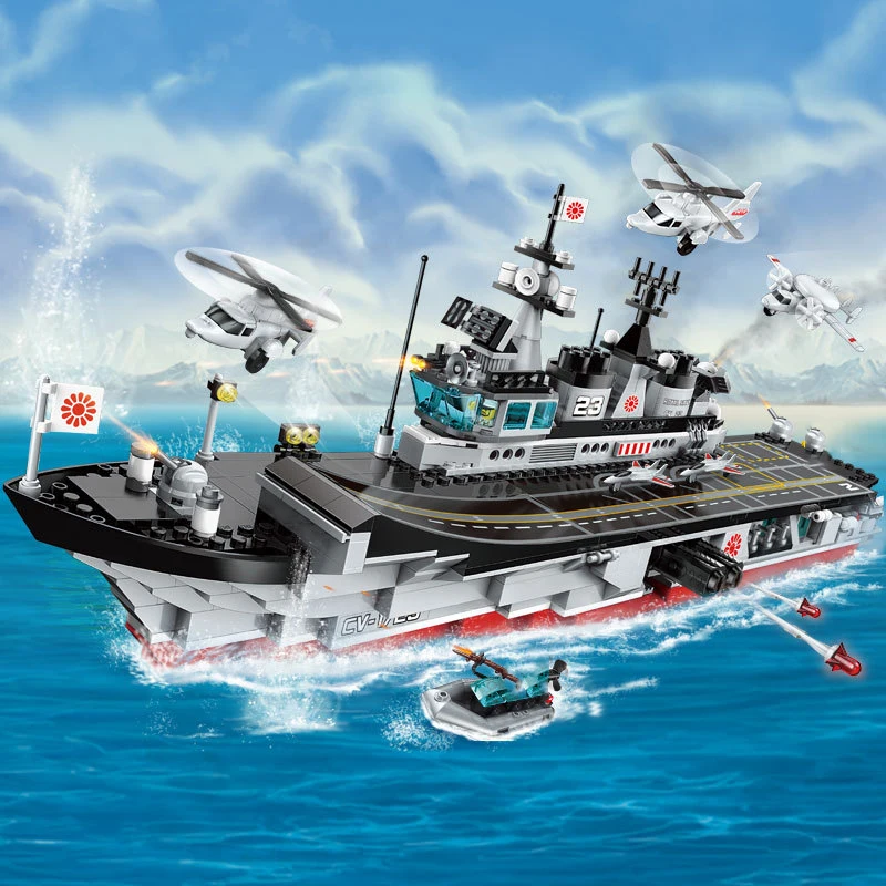 Военная модель военного авиаперевозчика Battleship строительные блоки военный