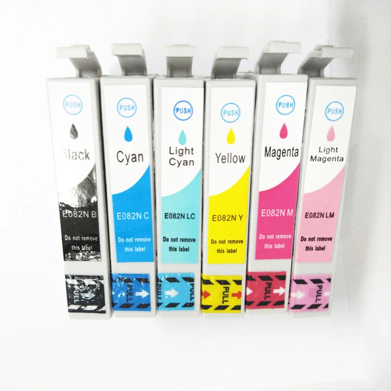 

Vilaxh T0811 Ink Cartridge For Epson T0811 - T0816 Stylus photo 1410 R270 R390 RX590 R290 R610 RX690 T50 TX700W TX800W Printer