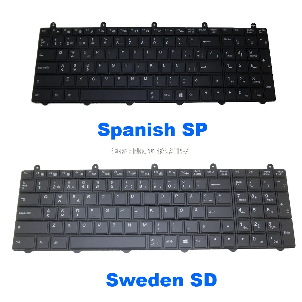 

SP SD Backlit Keyboard For CLEVO P150SM P170EM V132150AK1 6-80-P2700-160-3 V132150AK3 6-80-P2700-161-3R 6-80-P2700-170-3R Sweden