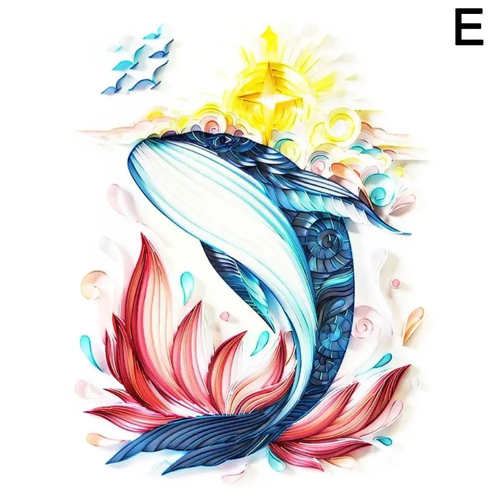 Diy дракон феникс Тигр лошадь волк КИТ катышки 3d Ручная работа бумажный комплект