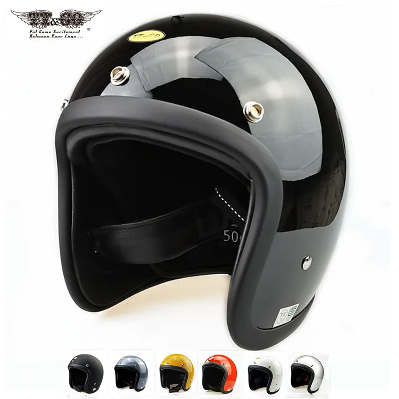 TT &amp CO японский мотоцикл Helmet мотоциклетные шлемы Cafe Racer из стекловолокна