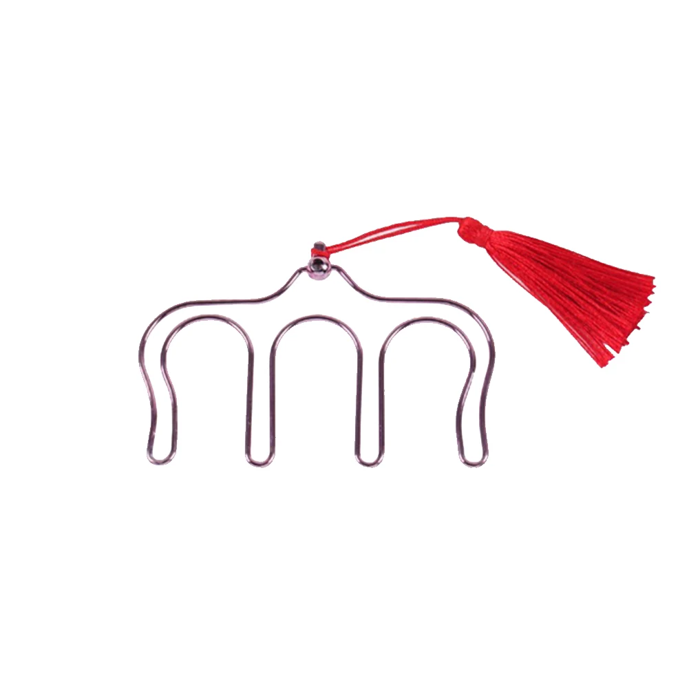 

Bookmark Clamp Tabs Home Fashion Music Book Clip Anti Rust Pierced Gift With Tassel Folder Practical Stationery Supplies Piano