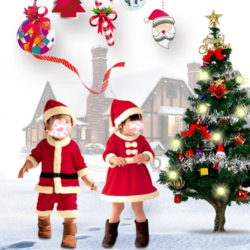 Baby Girls Boys Clothes Christman Kawaii Toddlers New Born Dress Sets Cute Infants Outfits Children Costumes | Детская одежда и