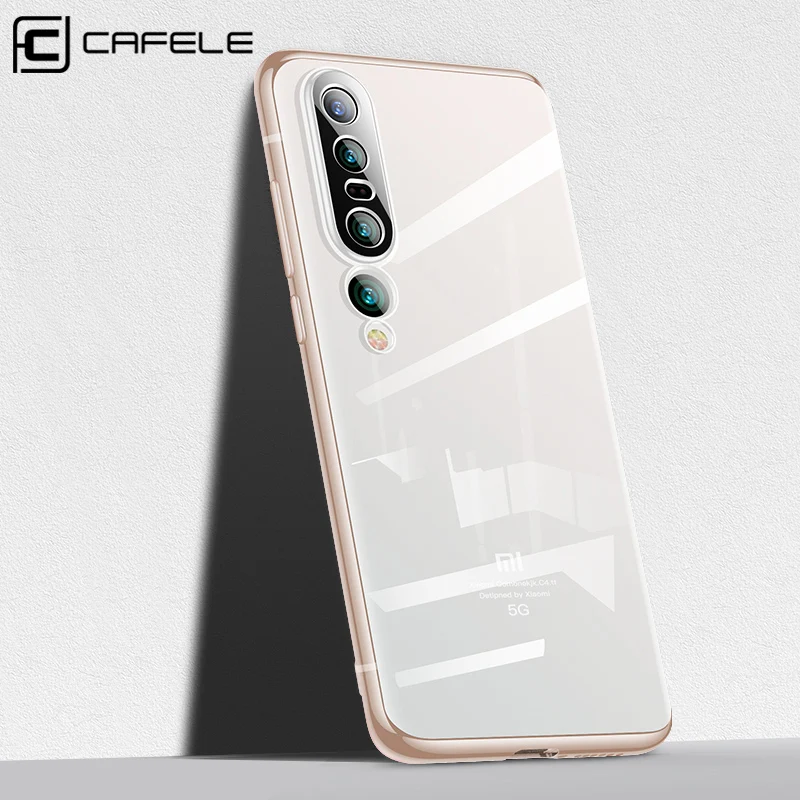 Оригинальный чехол Cafele для телефона Xiaomi MI 10 Pro мягкий Роскошный из ТПУ с покрытием