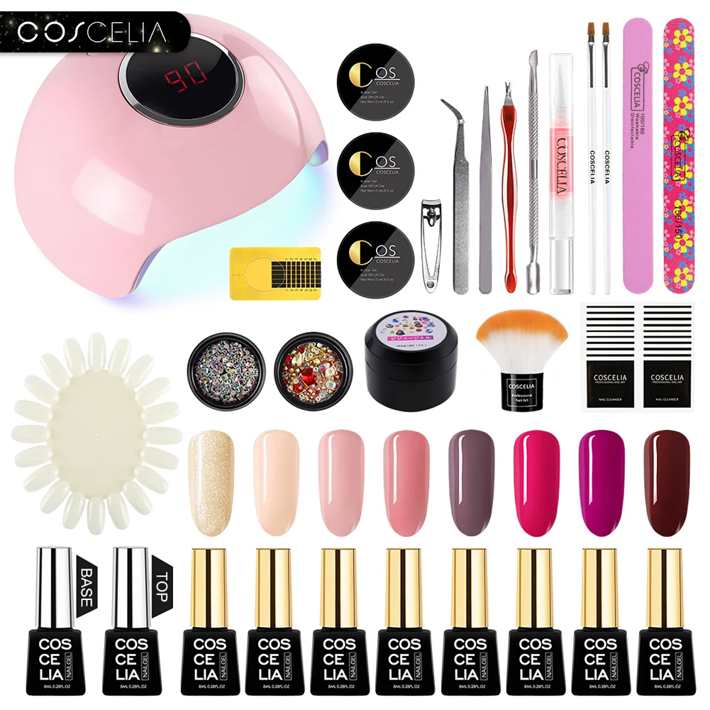 COSCELIA Новый Маникюрный Набор Ультрафиолетовая светодиодная лампа USB сушилка