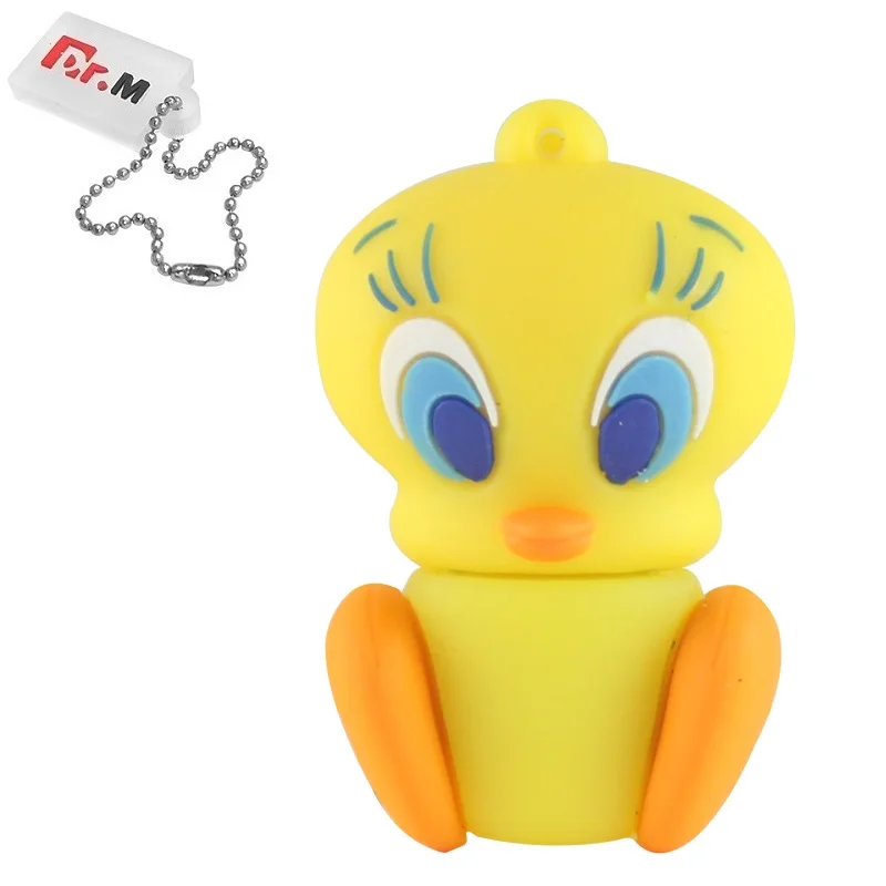 Tweedy Bird Милые Мультяшные USB флеш-накопители, 32 ГБ, животные, свинья, кролик, флешка, 64 ГБ, реальная емкость, 4 ГБ, 8 ГБ, 16 ГБ, карта памяти, I флэш-диск, флешка - Цвет: Tweedy Bird