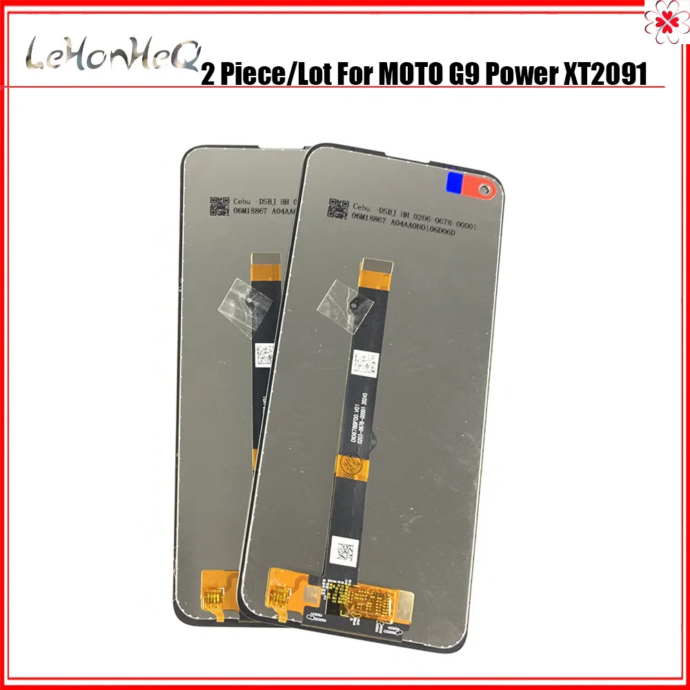 

2 Piece/lot 6.8'' LCD Display For Motorola Moto G9 power XT2091-3 LCD Display Touch Screen Digitizer Assembly