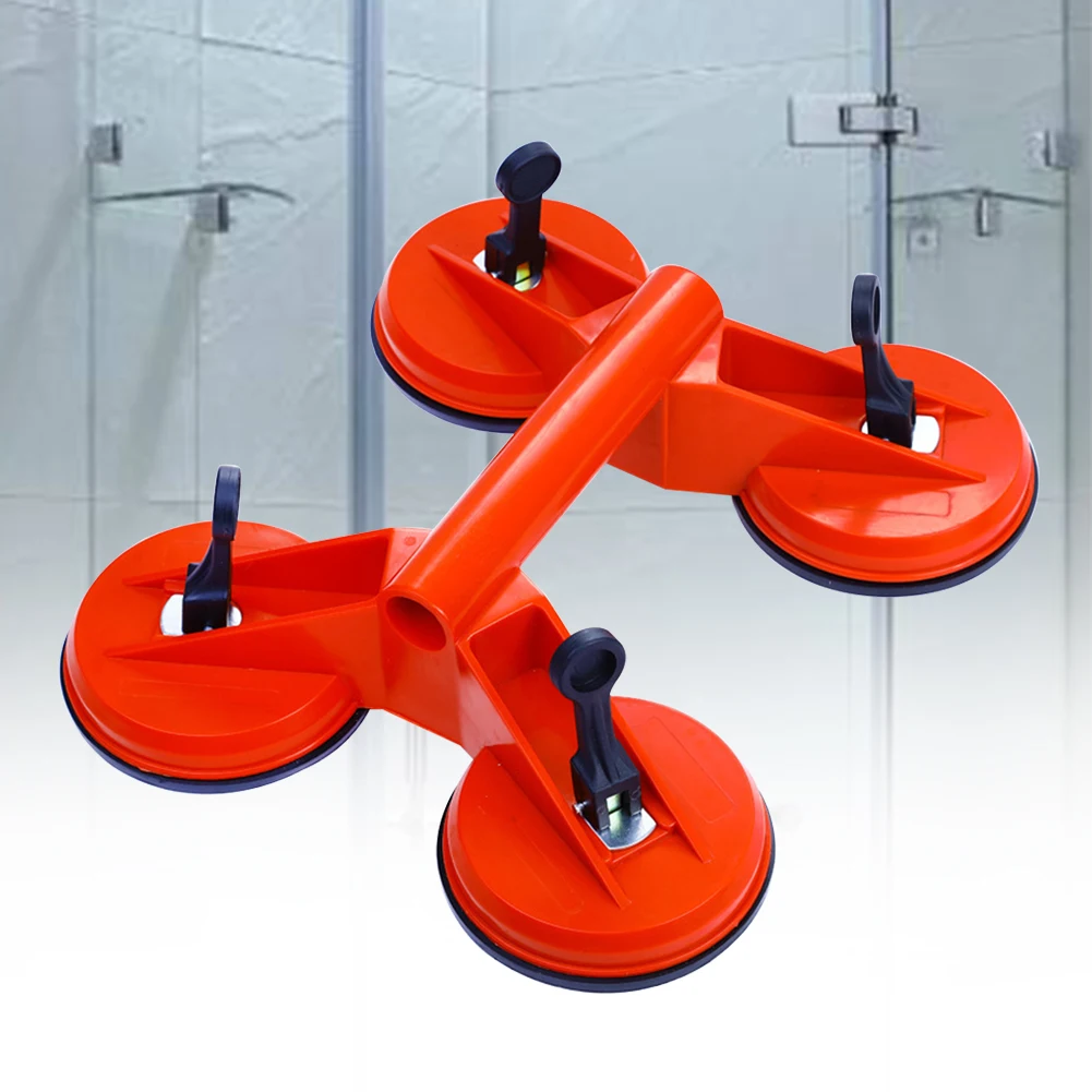 

Tile Mirror Suction Cup Hand Tool Strong Bearing Four Pad Vacuum Granite Glass Lifter 120kg Transport Practical Carrying Puller