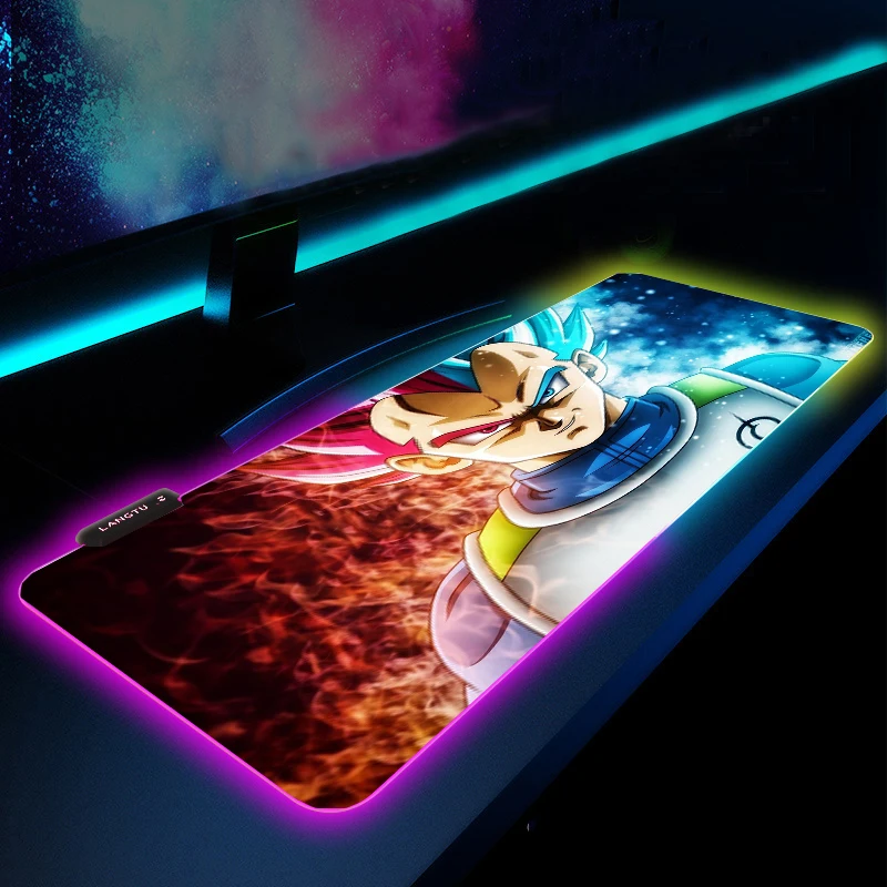 

Игровой коврик для мыши с аниме DBZ RGB, коврик для клавиатуры и мыши для ноутбука, аксессуары для ноутбуков, компьютеров и ПК, игровой коврик дл...