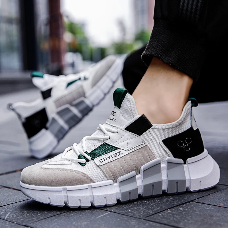 

sneakers men's casual sports old shoes brown thick-soled personality comfortable head jogging outdoor walking increased men shoe