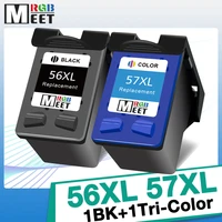 meetrgb replacement for hp56 for hp57 ink cartridge for hp psc 4200 1110 1205 1210 1215 1219 1315 1340 1350 2210 2410 printer