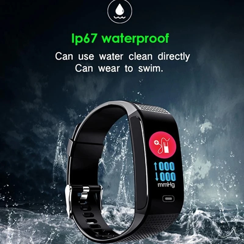 

Waterproof Wearable Device Heart Rate Sleeping Monitor Fitness Tracker Pedometer For Android IOS