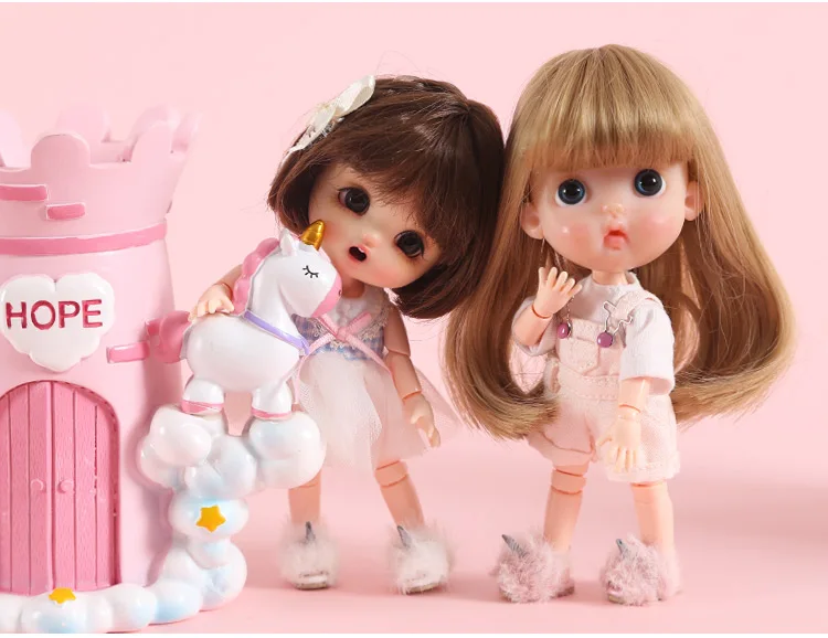 M0064 детская игрушка ручной работы 1/12 ob11 кукла blyth BJD/SD кукла аксессуары GSC милые меховые кроссовки белый розовый черный 1 пара