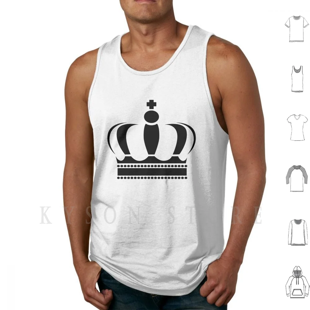 

Crown Tank Tops Vest 100% Cotton Abstract Authority Background Balance Business Class Concept Couple Crown Desire