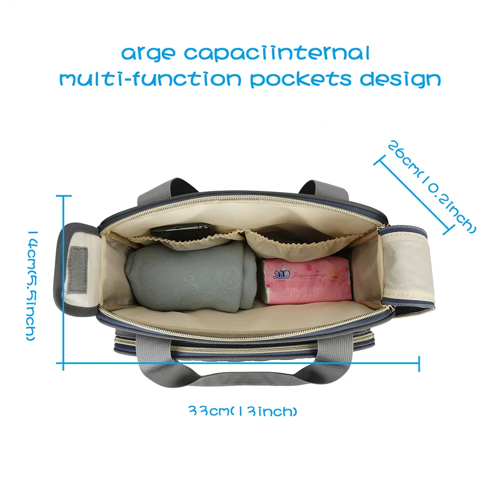 Сумка для подгузников вместительный дорожный рюкзак ухода за ребенком мам -