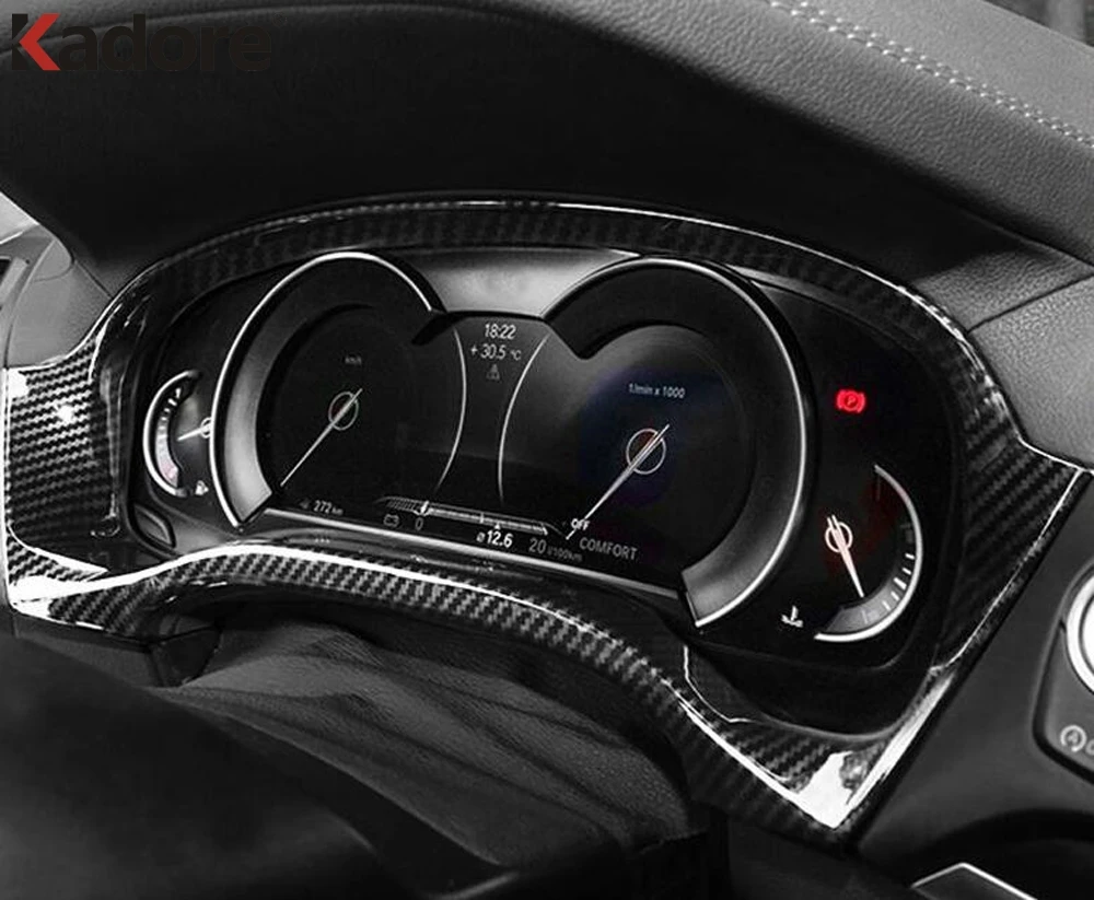 

For BMW X3 2018 2019 Carbon Fiber Center Dashboard Panel Cover Instrument Control Trim Interior Accessories Strip Car Styling