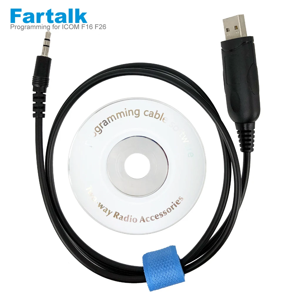 Фото USB Programming Cable for ICOM Radio IC-F16 F26 A110 IC-V8 V80 IC-F3 IC-F4 IC-F3026 IC-F11 F21 IC-208H IC-F43 F33 Walkie Talkie №1