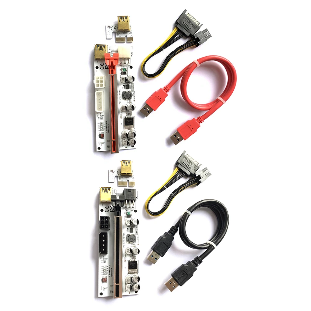 

PCIE Riser 1X to 16X Extender USB 3.0 Cable Fast Reading Writing Speed Low Loss for Graphic Card VER010-X