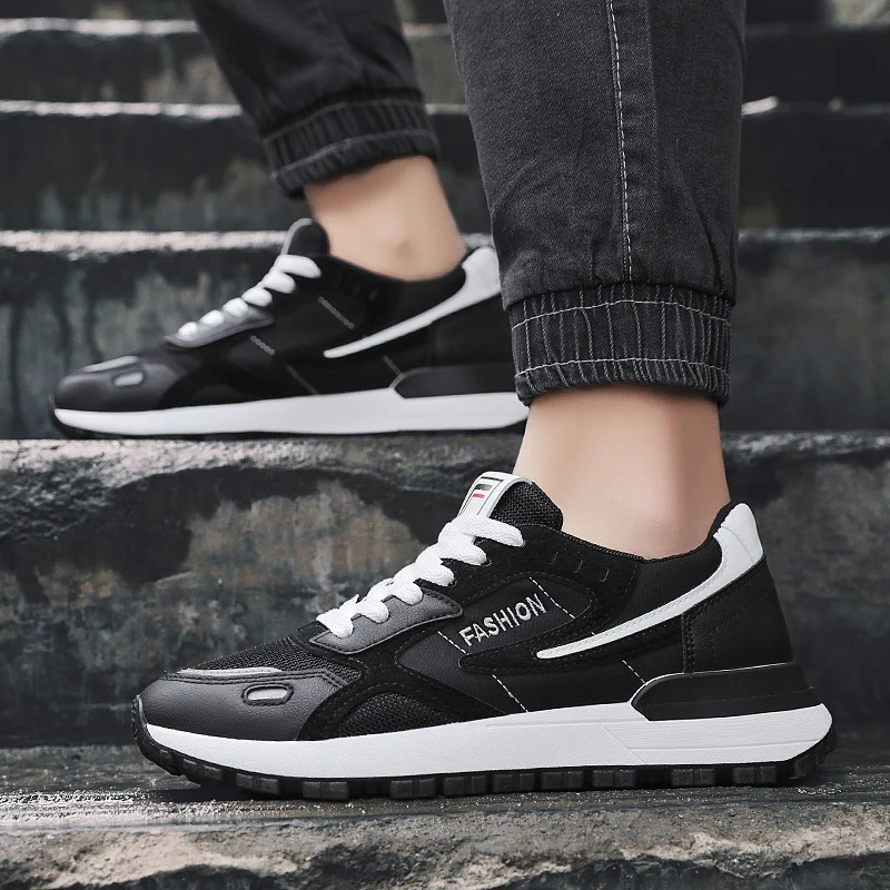 

Spring 2021 Sports Shoes For Men Designer Running Shoes Man Anti-Slip Mens Gym Sneakers Low Top Men Walking Jogging Shoes