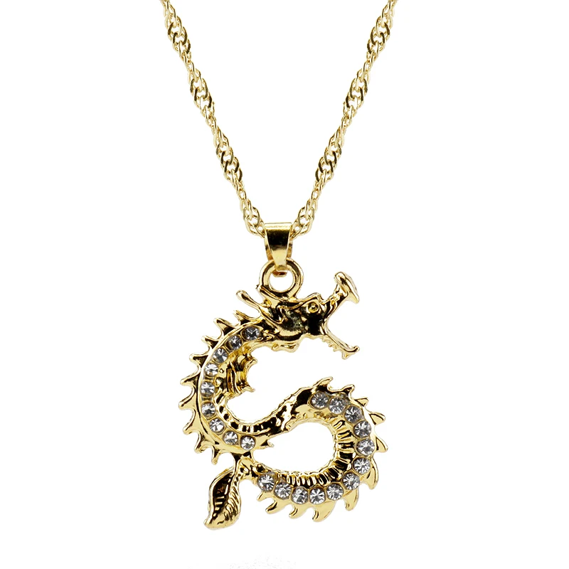 

Flying Dragon Totem Necklace for Women Men Pendant Choker Jewellery Necklaces for Teen Girls