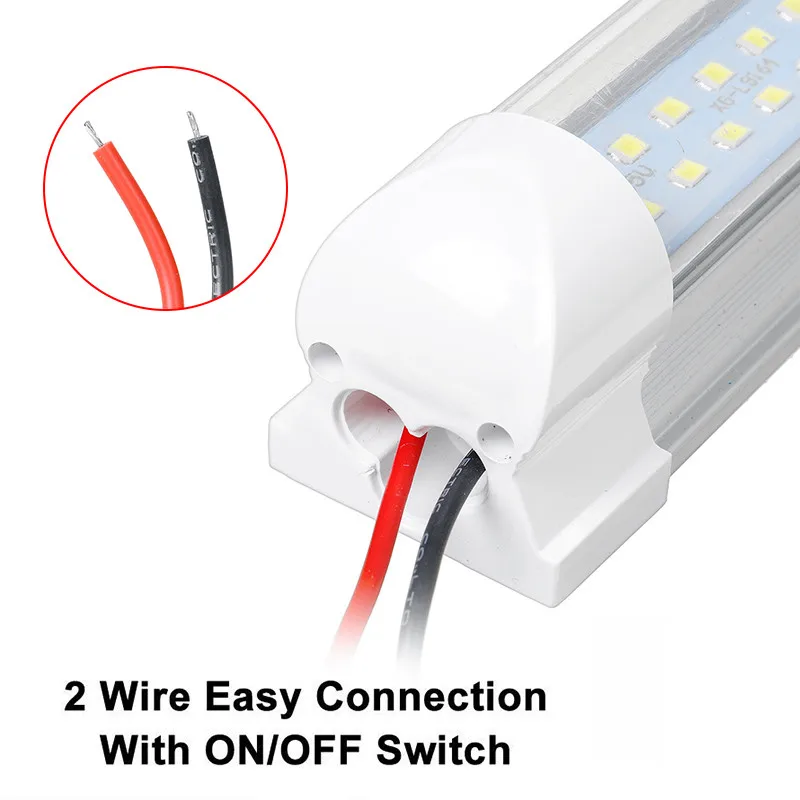 

12V 24V 6W 33cm LED Truck Strip Lights Dome Roof Ceiling Interior Light White Light Tube ON/OFF Switch for Vehicle Bus Caravan