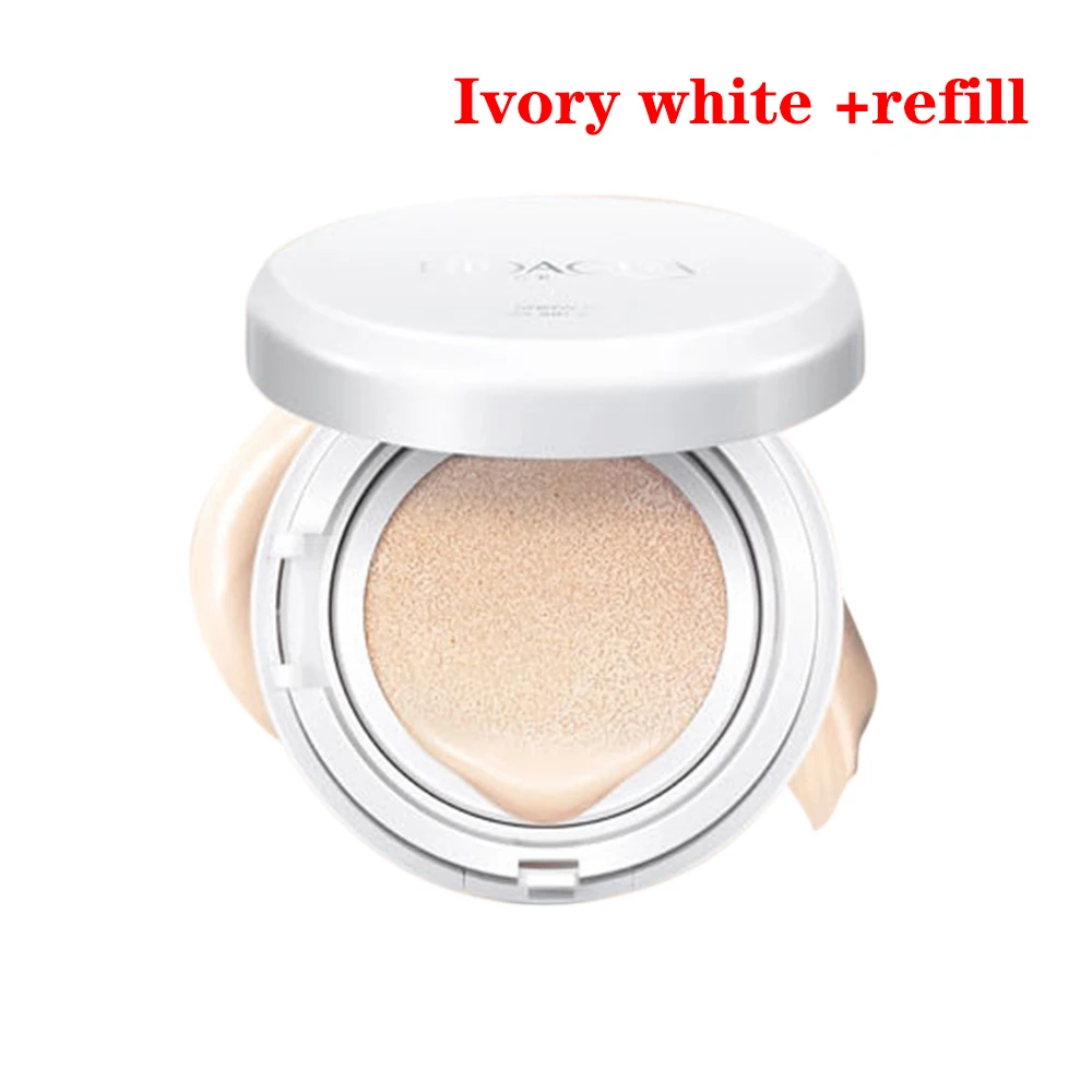 with refill BIOAQUA Sunscreen Air Cushion BB CC Cream Concealer Moisturizing Foundation Whitening Makeup For Face Beauty Makeup With Refill - Цвет: with refill