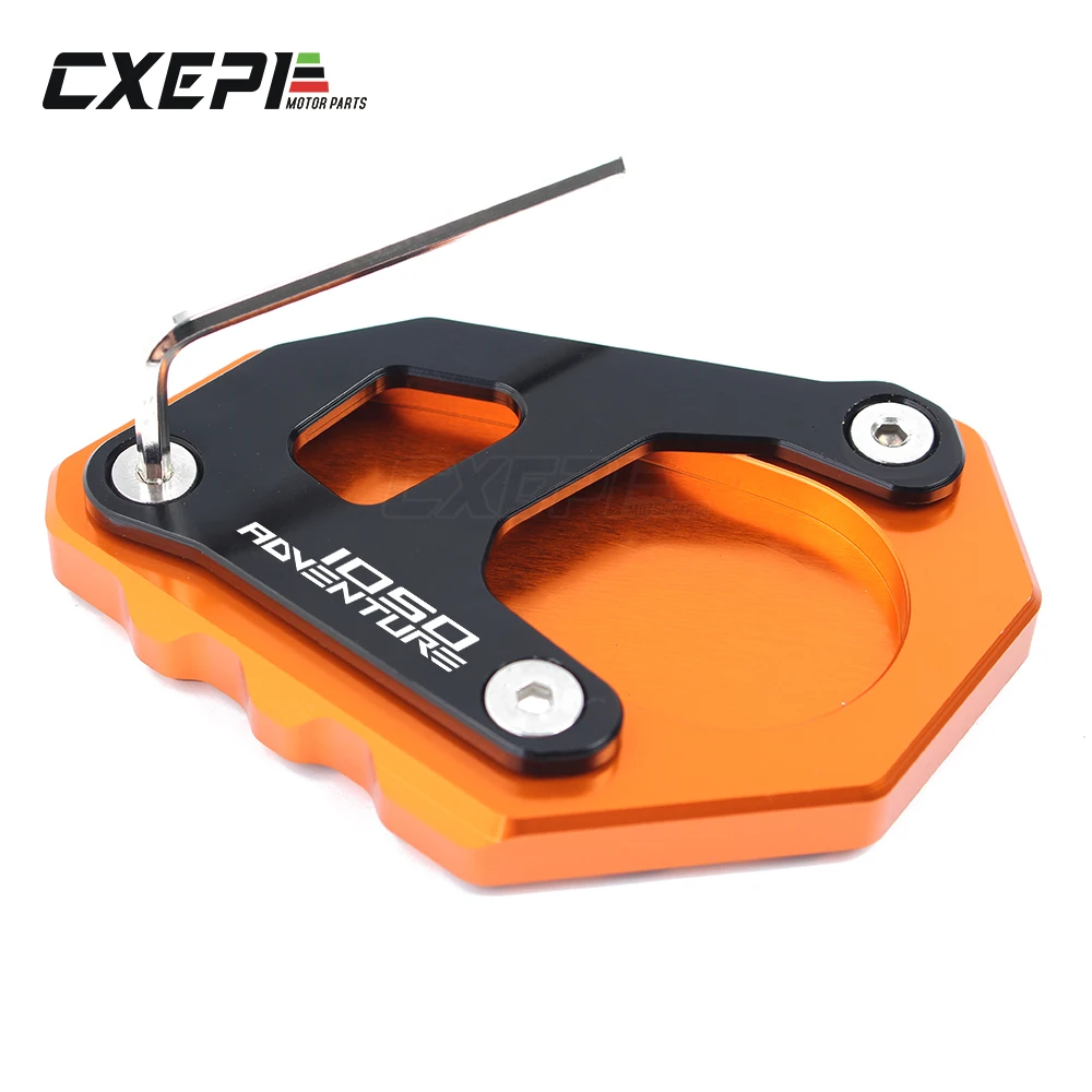 

For KTM ADV 1050 1090 1190 1290 Adventure CNC Aluminum Motorcycle Side Stand Kickstand Sidestand Extension Plate Pad
