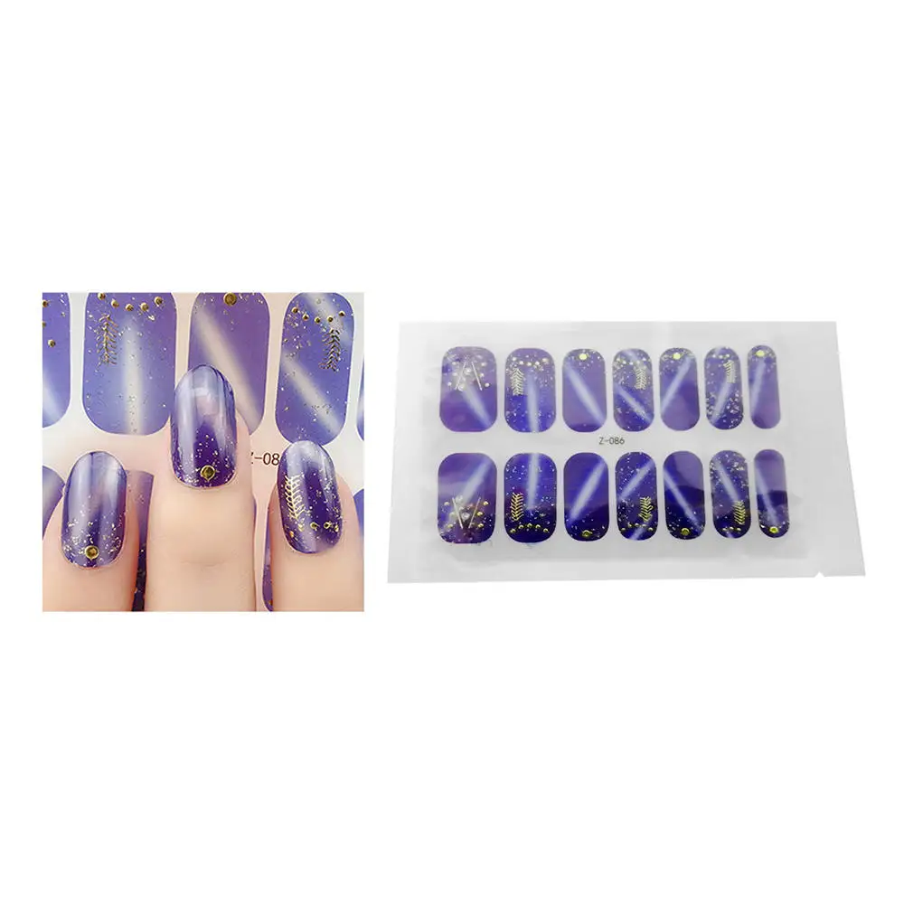1 упаковка 3D Алмазные Наклейки для ногтей накладные ногти художественные