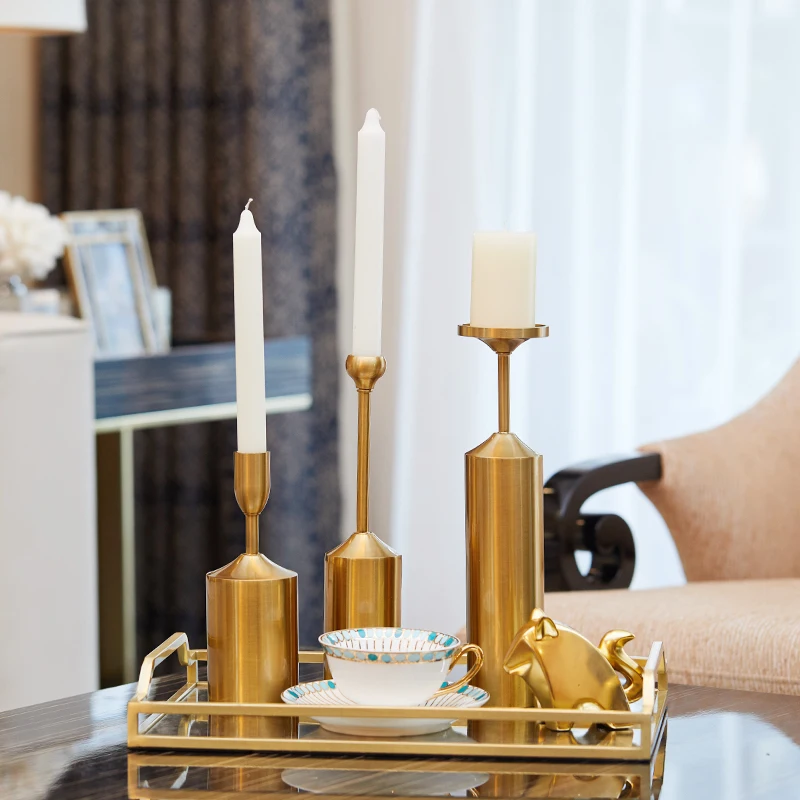 

Metal Candle Holder European Wedding Table Luxury Romantic Decoration New Year Party Candle Holder Home Decoration Syrian Style
