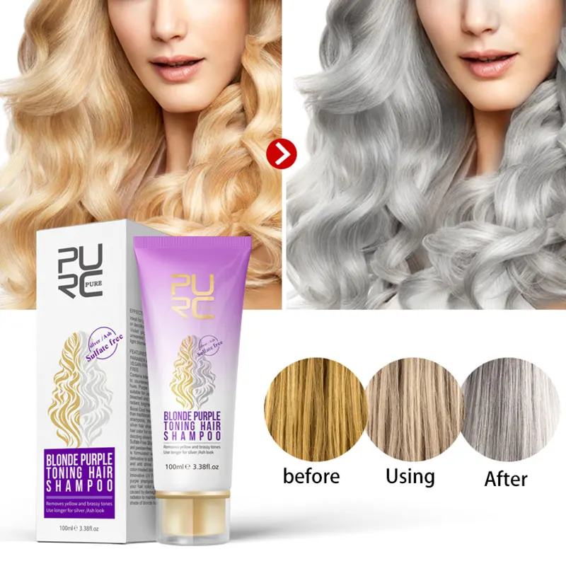 

Профессиональный Восстанавливающий отбеленный шампунь с оттенком блонд эффективный фиолетовый шампунь для восстановления светлых волос ...