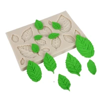 assorted leaf fondant silicone mold christmas cake decorating 3d leaf silicone mold for chocolate candyn cupcake toppe
