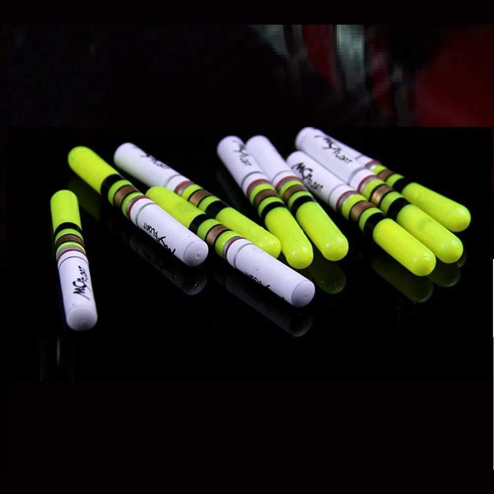 

10pcs/Lot Light Sticks Work With CR322 Battery LED Float Night Fishing Tackle Glow-in-the-dark Rod Float 30 Meters 41mm*4.5mm
