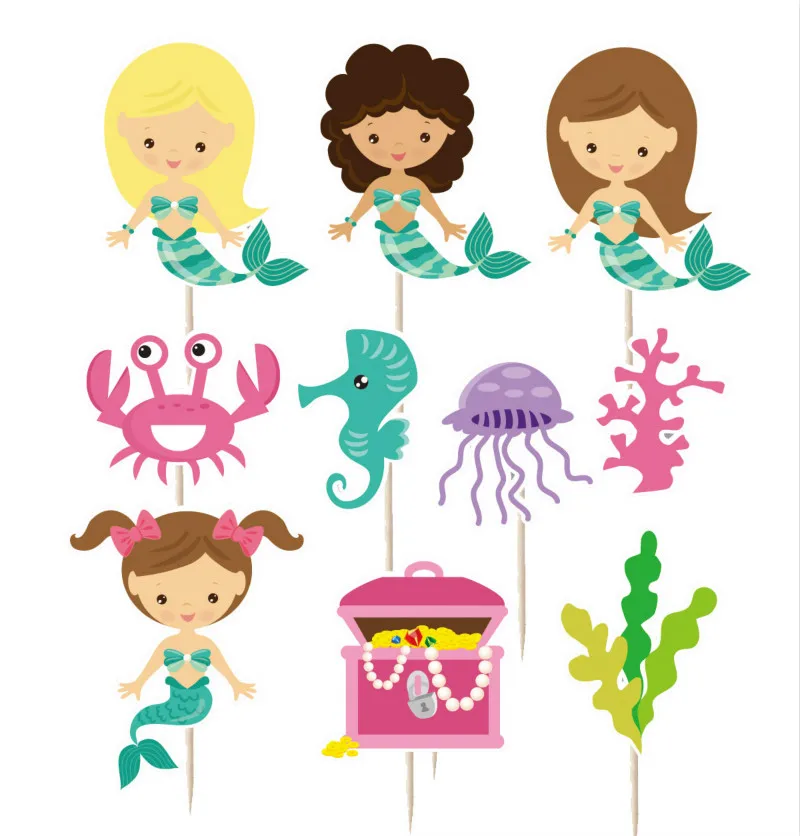 10 шт. топперы для торта Морская звезда | Дом и сад