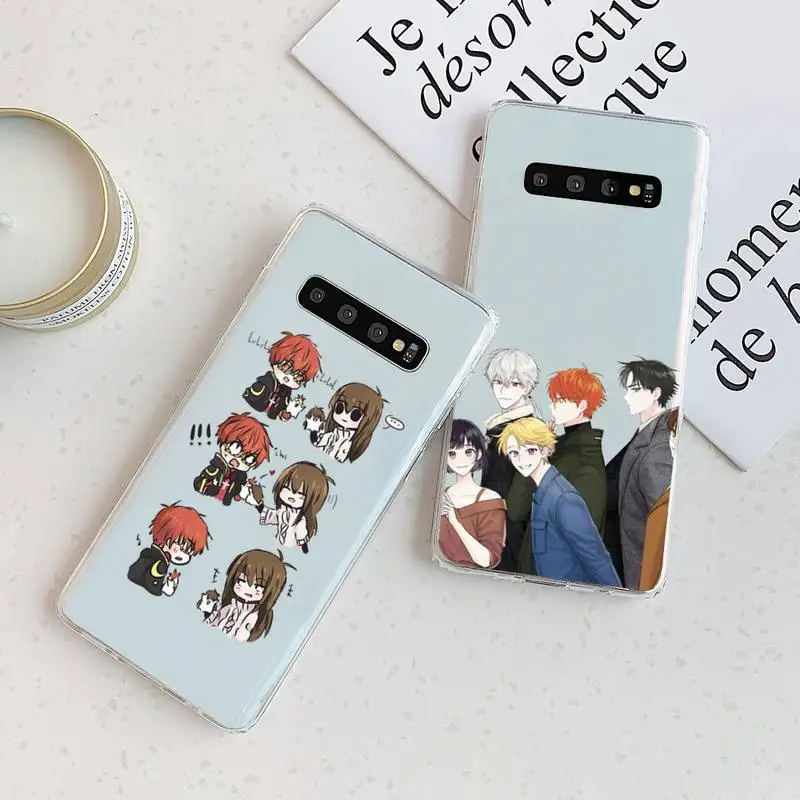 

707 Mystic Messenger anime Phone Case Transparent For Samsung Galaxy A S Note 9 10 51 50 71 70 80 20 21 30s ultra plus