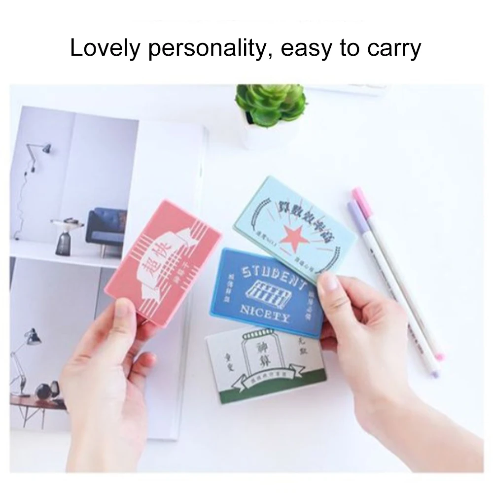 Mini Size Calculator Ultra-thin Cute Cartoon Solar Powered 8 Digits Display Portable Random Color | Компьютеры и офис