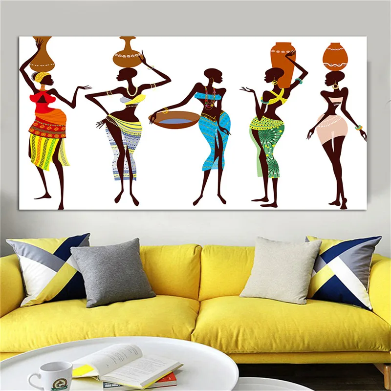 

African Style Canvas Print Decorative Painting Modern Wall Art Poster Home Decor Wall Pictures Vintage Poster Canvas Printing