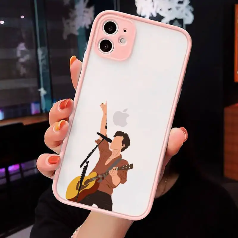 

HARRY STYLES Watermelon art funny Phone Cases Matte Transparent for iPhone 7 8 11 12 s mini pro X XS XR MAX Plus cover funda