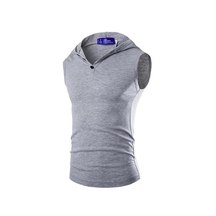 

ZOGAA Men Hoodies T Shirt Simple Trend Solid Color Slim Fit Mens Vest Comfortable Sleeveless Casual Jackets Vest Shirts Tops