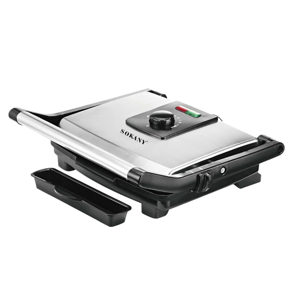 2000w non stick electric toastie maker stainless steel tabletop electric grill oven griddle cookware home kitchen appliance free global shipping