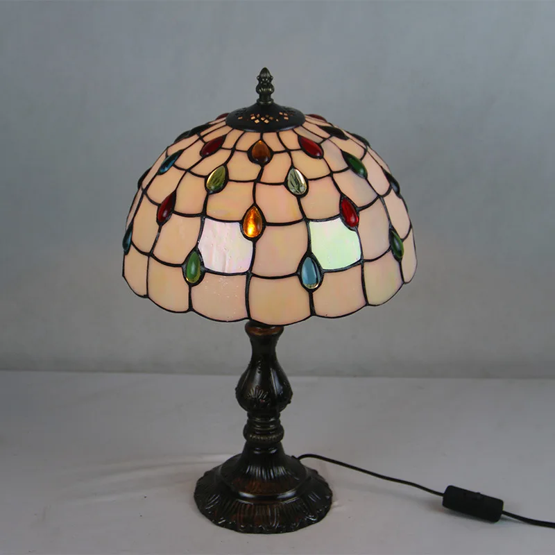 Настольная лампа Тиффани E27 6 моделей в стиле стрекозы прикроватная для спальни