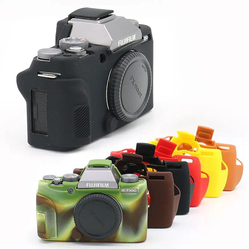 Защитный чехол для камеры мягкий силиконовый Fujifilm Fuji X-T100 XT100 | Электроника