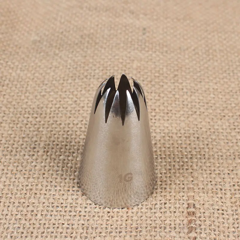 #1 г большие металлические украшения для пирожных наконечники покрытие из